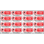 EYE91540C - Sheet n. 16 label FORBIDDEN TO OPEN EN ISO 7010