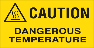 EYE91550C - Sheet n. 16 label CAUTION DANGEROUS TEMPERATURE EN ISO 7010