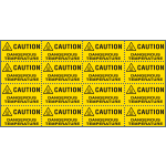 EYE91550C - Sheet n. 16 label CAUTION DANGEROUS TEMPERATURE EN ISO 7010