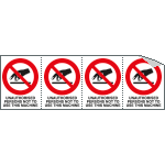 EYE95213B - sheet n. 4 label "UNAUTHORISED..."