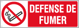 EYF1801K - Sign prohibition DEFENSE DE FUMER EN ISO 7010 P002