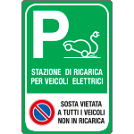 FA56115Y - Cartello Stazione di ricarica per veicoli elettrici