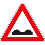 FAH190001 - Triangolo rifrangente NF 1 STRADA DEFORMATA