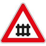 FAH190008 - Triangolo alluminio rifrangente NF 8 PASSAGGIO A LIVELLO