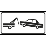 FAH922002 - Tabella aggiuntiva rifrangente RIMOZIONE COATTA
