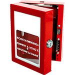 FAL1498 - Contenitore emergenza chiave acciaio con coperchio