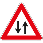 FAR190026 - Triangolo rifrangente NF 26 DOPPIO SENSO CIRCOLAZIONE