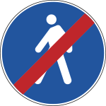 FAR240089 - Disco rifrangente NF 89 FINE PERCORSO PEDONALE