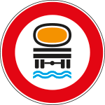 FAR262064B - Disco rifrangente NF64B TRANSITO vietato TRASPORTARE