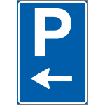 FAR790773 - Cartello  NF 77 PARCHEGGIO SINISTRA