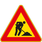 FCR160383 - Cartello NF 83 LAVORI IN CORSO