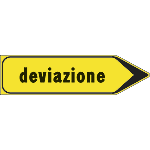FCR532722D - Cartello indicazione DEVIAZIONE (destra)