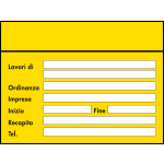 FCR820382 - Tabella lavori fondo giallo figura 382 codice d strada