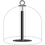 FIS531 - kit golfare per dissuasore (utilizzo dissuasore FIS530N/Y con catene)