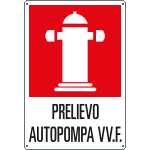 FL56182Y - Cartello scatolato Prelievo Autopompa VV.F.