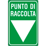 FL5660Y - Cartello  PUNTO DI RACCOLTA