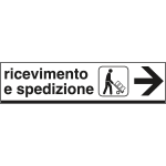 FL6803D - Cartello indicazione RICEVIMENTO SPEDIZIONI (destra)