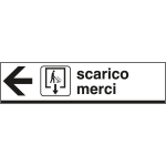FL6814L - Cartello indicazione SCARICO MERCI sinistra