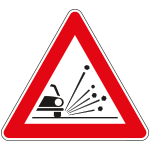 FLR190029 - Cartello  NF 29 MATERIALE INSTABILE SU STRADA