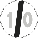 FLR24007110 - Cartello NF 71 FINE LIM.VEL.KM.10