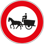 FLR260053 - Cartello NF 53 TRANSITO vietato VEICOLI TRAZIONE ANIM