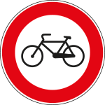 FLR260055 - Cartello NF 55 TRANSITO vietato BICICLETTE