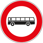 FLR260059 - Cartello NF 59 TRANSITO vietato AUTOBUS