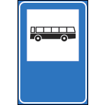 FLR741358 - Cartello  NF 358 FERMATA AUTOBUS