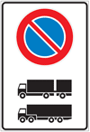 FLR760436 - Cartello NF 8/c divieto SOSTA AUTOCARRI