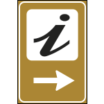 FLR761281D - Cartello NF 281 INFORMAZIONI DESTRA
