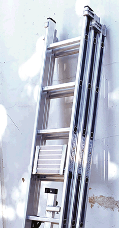 HSS300G - Scala alluminio componibile cm. 320 con pianetto