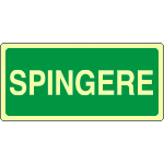 L16127XP - Cartello fotoluminescente spingere