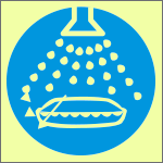 L9817P - Cartello fotoluminescente avviamento acqua