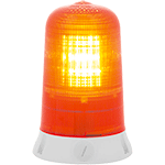 LA012A - segnalatore lampeggiante base piana solo corrente continua col.ARANCIO