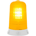 LA240Y - segnalatore lampeggiante base piana solo corrente alternata col.GIALLO