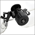 LR526 - Luce LED a clip nera per occhiali