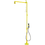 LVD25Y - doccia a pavimento con doccetta estraibile colore GIALLO