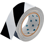 NBN50WN - nastro adesivo BIANCO/NERO in poliestere H mm 50x30mt spessore mm 0,20