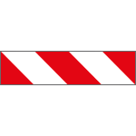 NR33H - Autoadesivo rifrangente 400 per100 strisce B/R H.I.