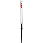 PAP4060GPL - Paletto PVC bianco H 60 cm con puntale con scritta GPL
