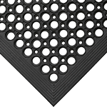 PDC090 - tappeto antifatica RAMPMAT forato, nero, spess.10 mm dim.90x150 cm