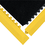 PDC435M - bordo terminale obliquo maschio colore giallo per tappeto PDC430