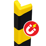 PGE320SM - Paracolpi SAFE IN in Eva espansa ang.lato 27 mm giallo/nero magnetico