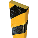 PGE399 - paracolpi tipo S piatto colore giallo / nero da mt. 1