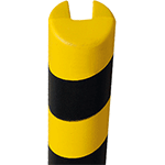 PGE420S - Paracolpi SAFE IN in Eva espansa con incavo diametro 40 mm giallo/nero