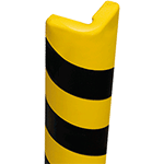 PGE425S - Paracolpi SAFE IN in Eva espansa angolo diametro 40mm col.giallo/nero