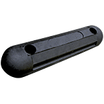 PGR70N - Battiruota in gomma grezza colore nero