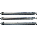 PGRV29 - set 3 tasselli fissaggio lungh  250 mm diametro 12 mm per profili
