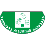 PP702 - bollo mezzaluna fondo verde per rifiuti di alluminio