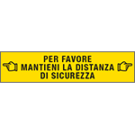 PPS705 - Confezione 10 pezzi Scritta adesiva Per favore...